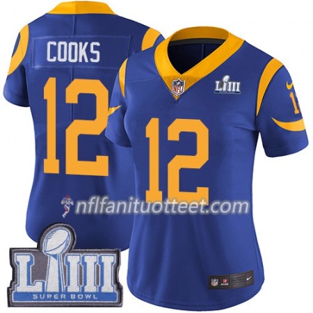 Nainen Los Angeles Rams NFL Pelipaita Brandin Cooks 12 Nike Royal 2019 Super Bowl LIII 